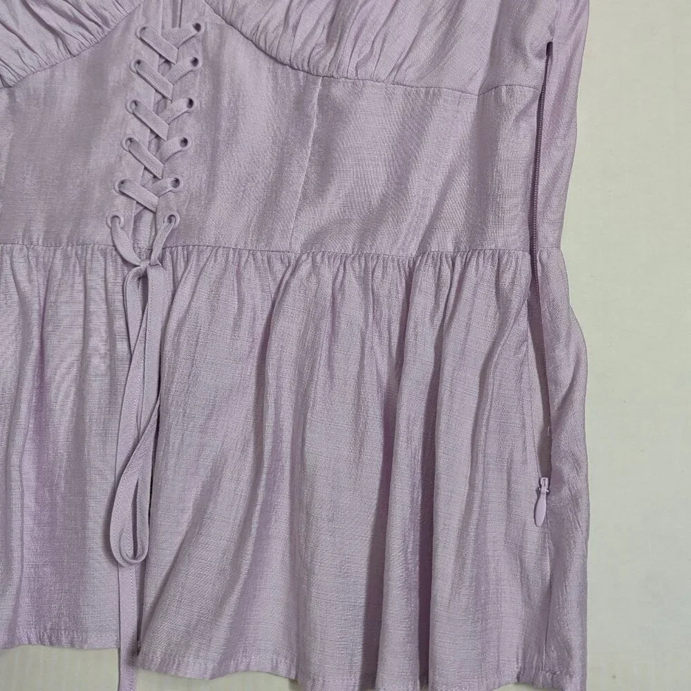 Future Collective Lavender Corset Top Size M - Picture 3 of 7